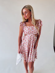 Olivia Floral Cut Out Mini Dress