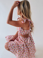 Olivia Floral Cut Out Mini Dress