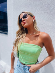 RESTOCKED :Ivy Mesh Bustier Top