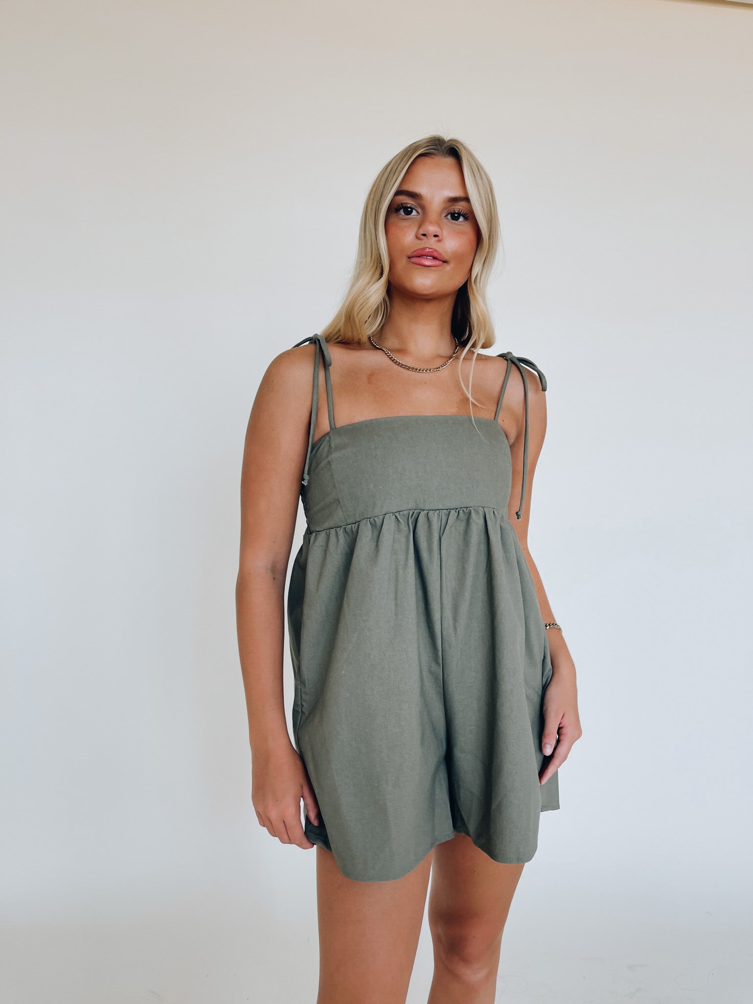 Elianna Babydoll Romper