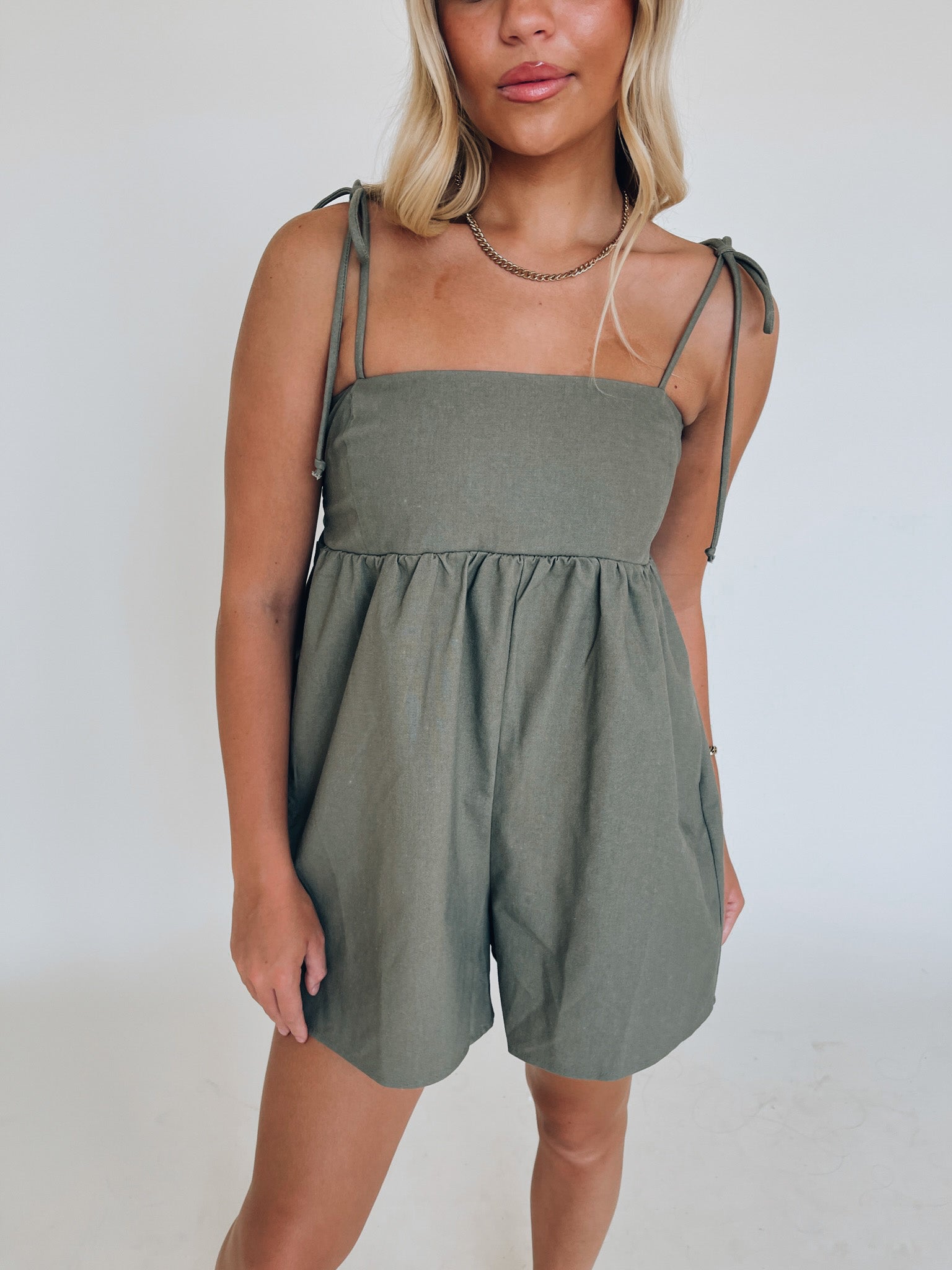 Elianna Babydoll Romper