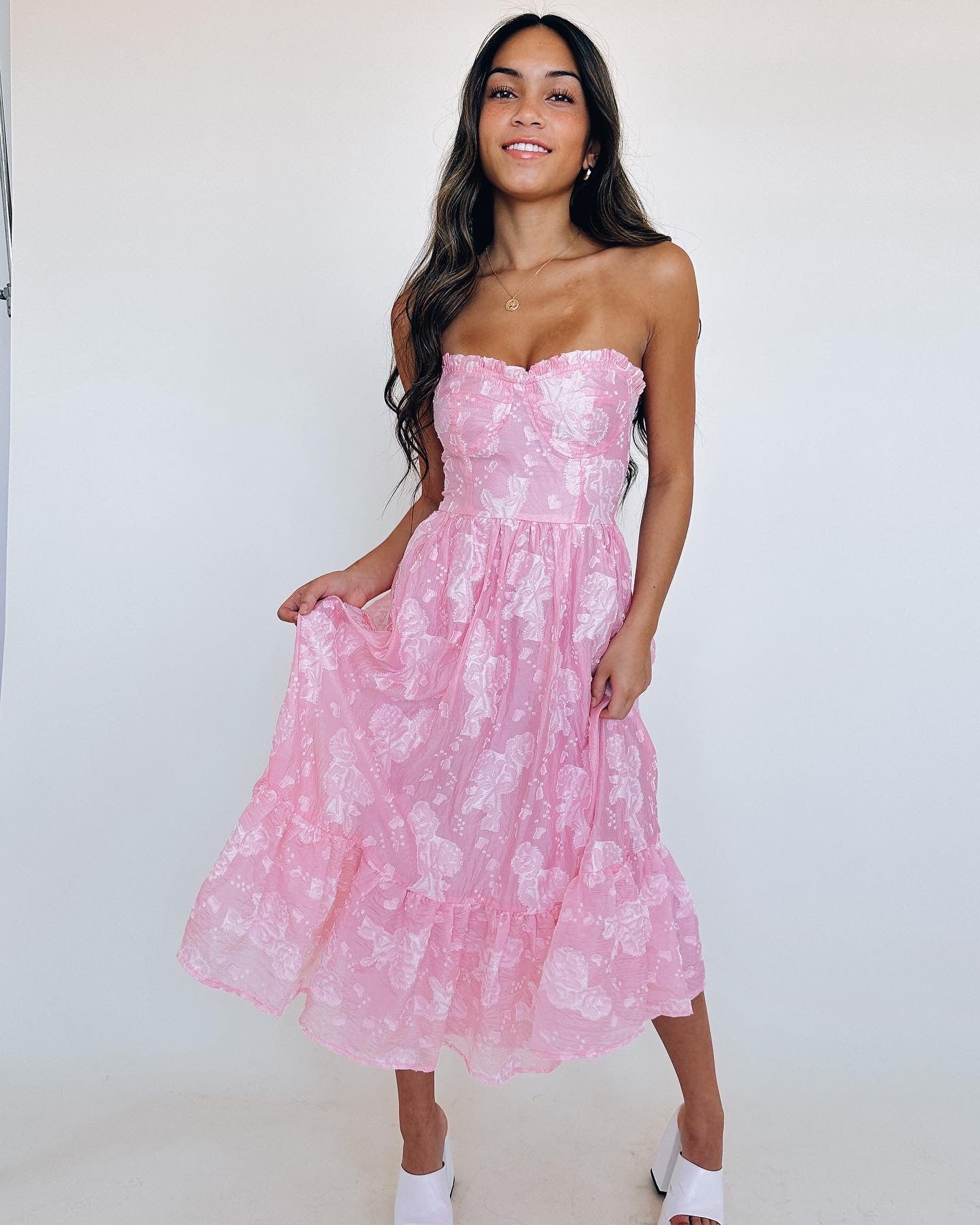 Scarlett Ruffle Midi Dress