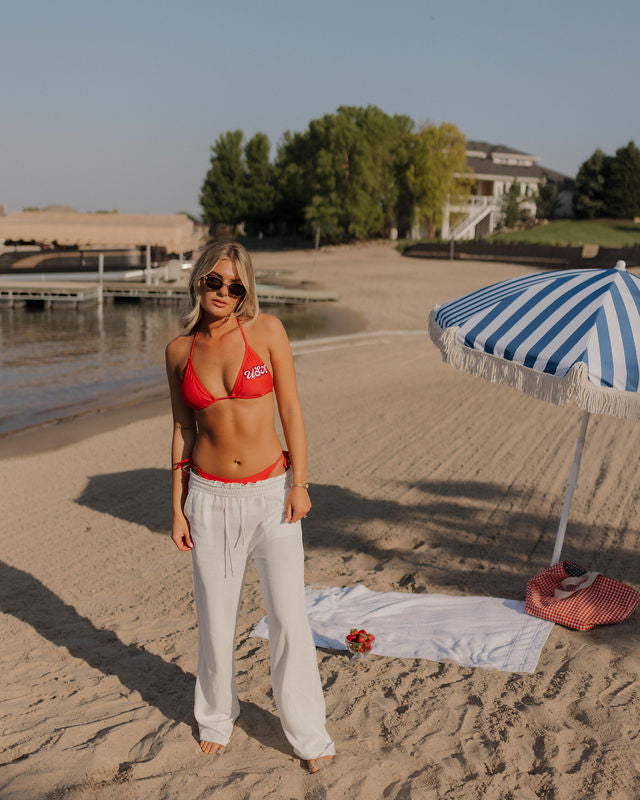 Lana White Linen Pants