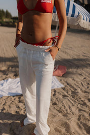 Lana White Linen Pants