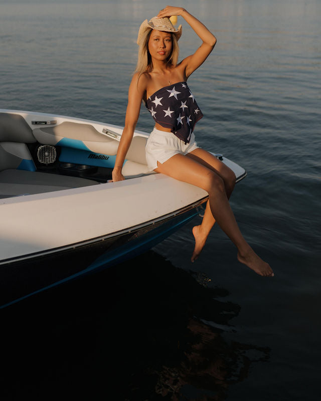 Patriot Bandana Top In Blue
