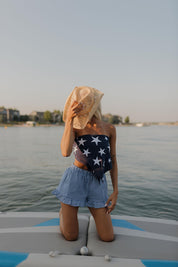 Patriot Bandana Top In Blue