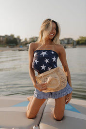 Patriot Bandana Top In Blue
