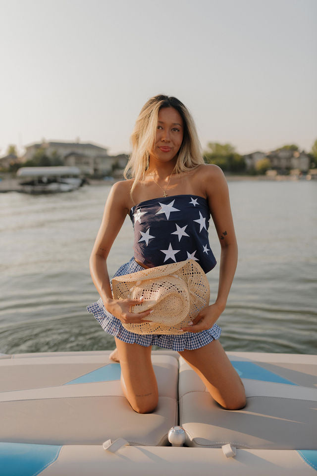 Patriot Bandana Top In Blue