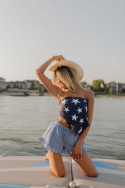 Patriot Bandana Top In Blue