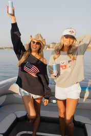 Grey America Teddy Bear Sweater