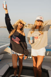 Grey America Teddy Bear Sweater