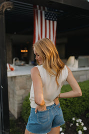 Palmer American Flag Knit Top