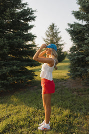 Lillian White Embroidered Tie Top