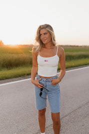 Haven Ribbed American Flag Tank