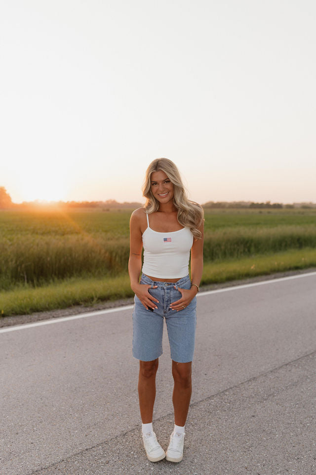 Haven Ribbed American Flag Tank