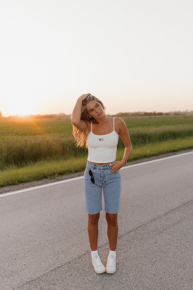 Haven Ribbed American Flag Tank