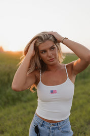 Haven Ribbed American Flag Tank