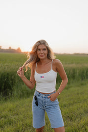 Haven Ribbed American Flag Tank