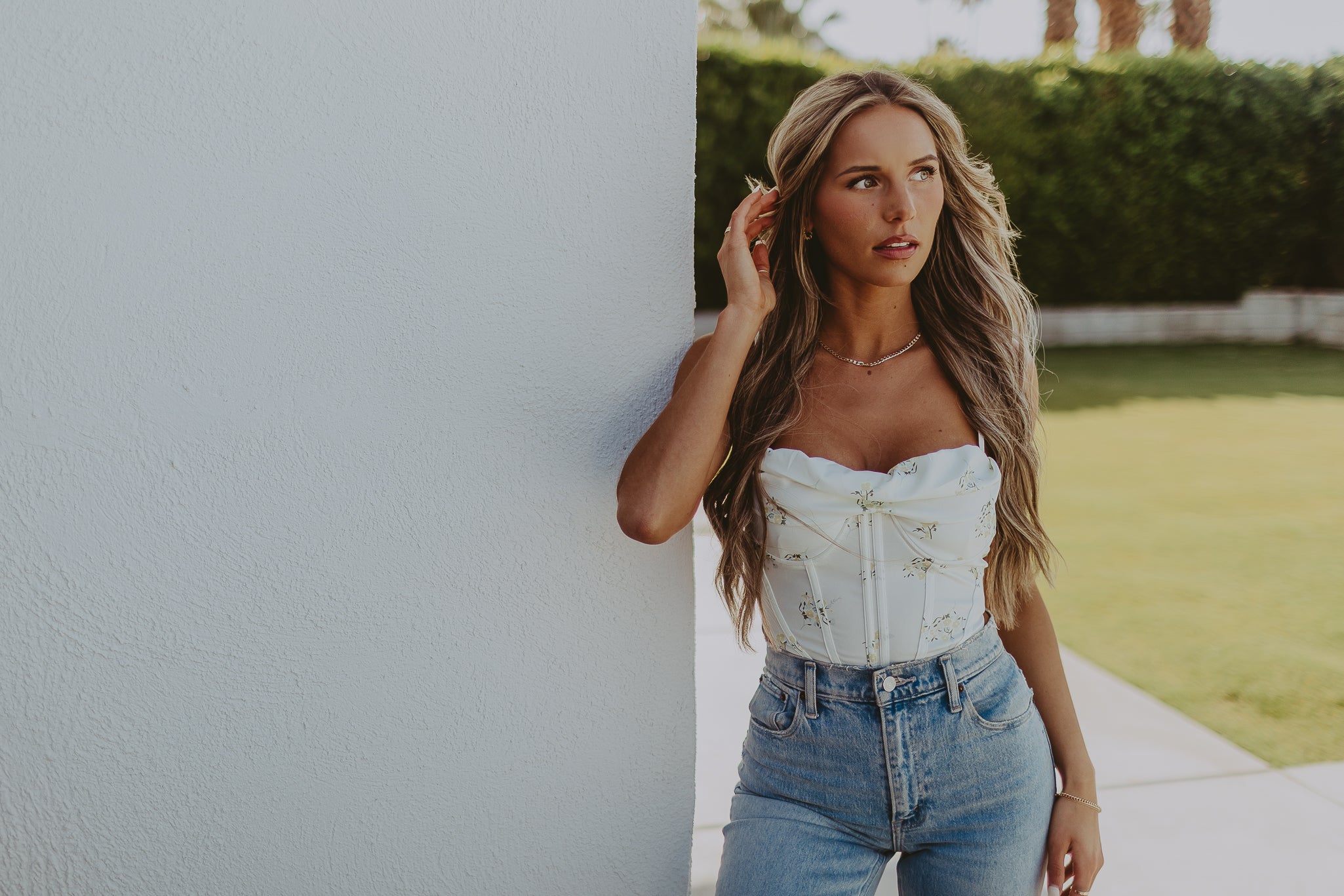 Madsyn Floral Bustier