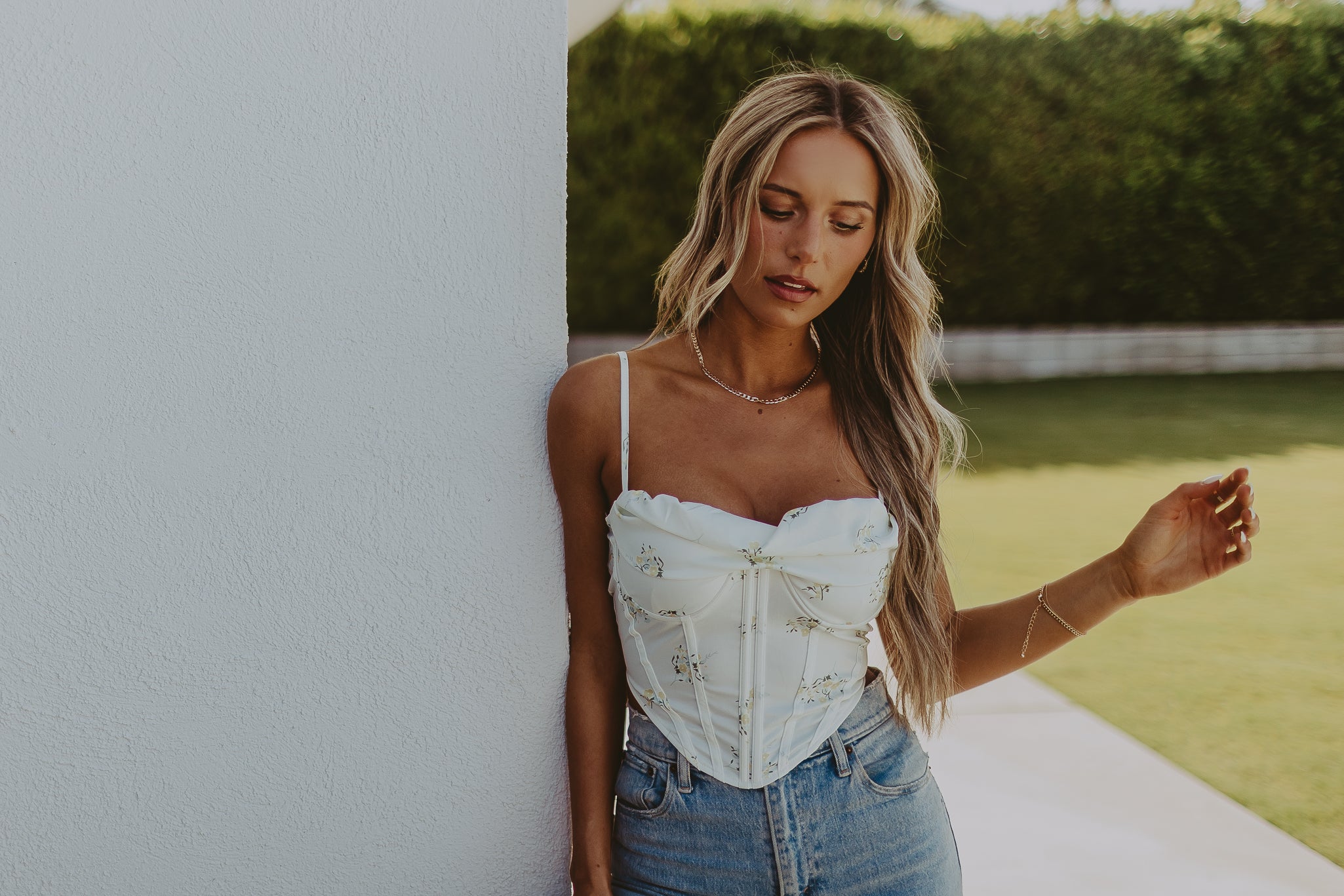 Madsyn Floral Bustier