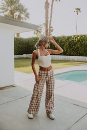 Dyln Corset Top In Beige