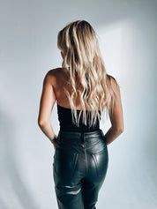 Evie Ribbed Halter Bodysuit