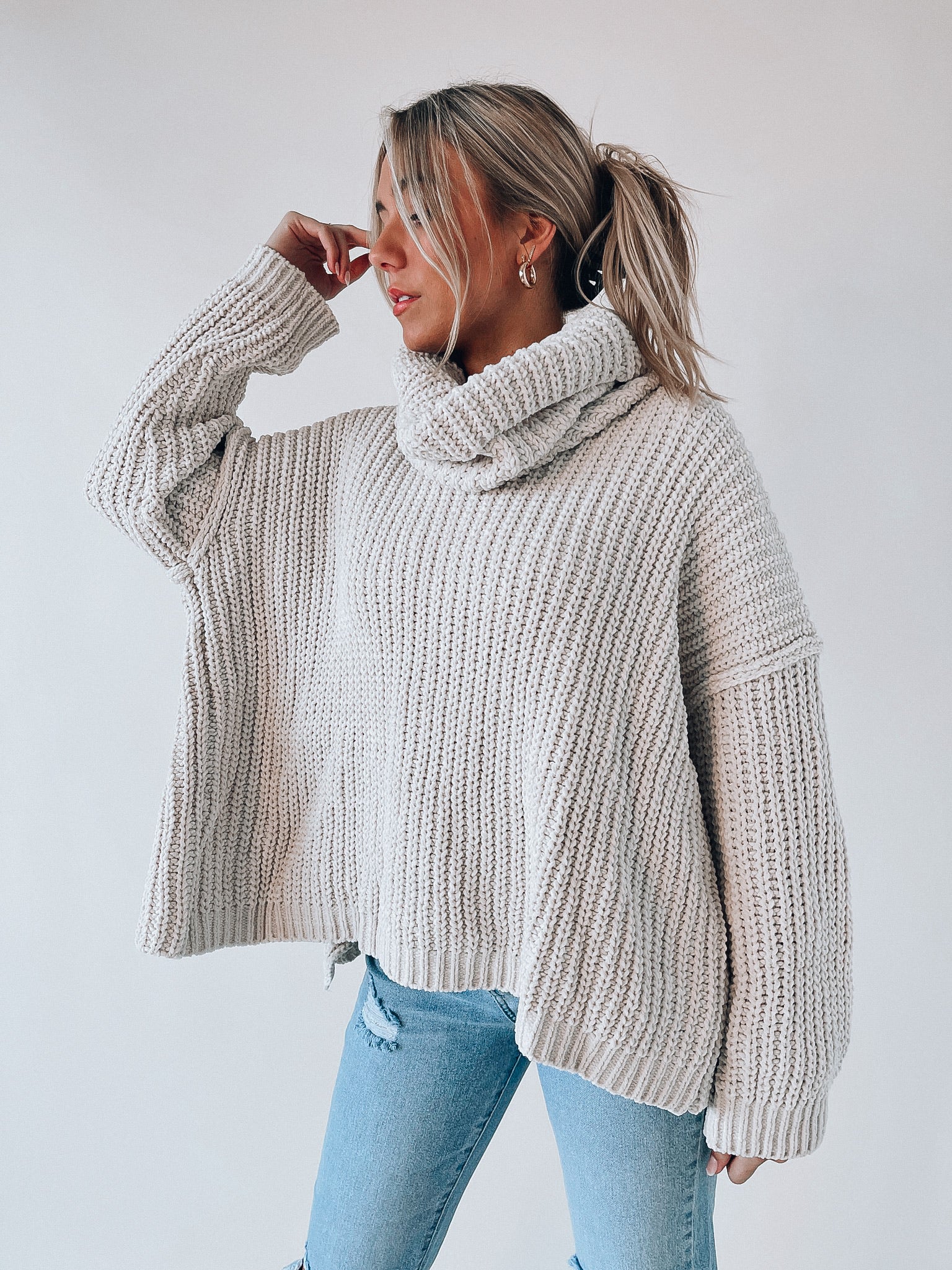 Vail Open Back Sweater