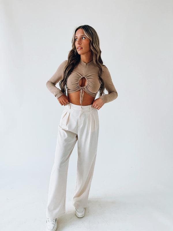 RESTOCKED :Lizzy High Waist Trousers