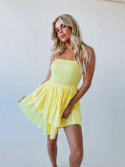 Delilah Ruffle Flowy Mini Dress