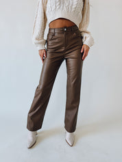 Haven High Waisted Pants In Latte