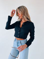 Hunter Open Back Crop Top
