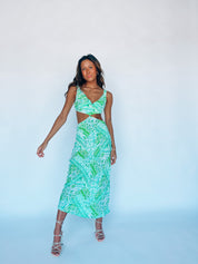 Jovi Printed Midi Dress