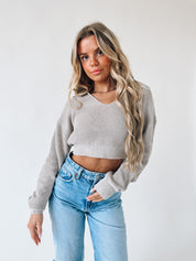 Kinsley Knitted Crop Sweater