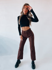 RESTOCKED: Chocolate Boyfriend Denim