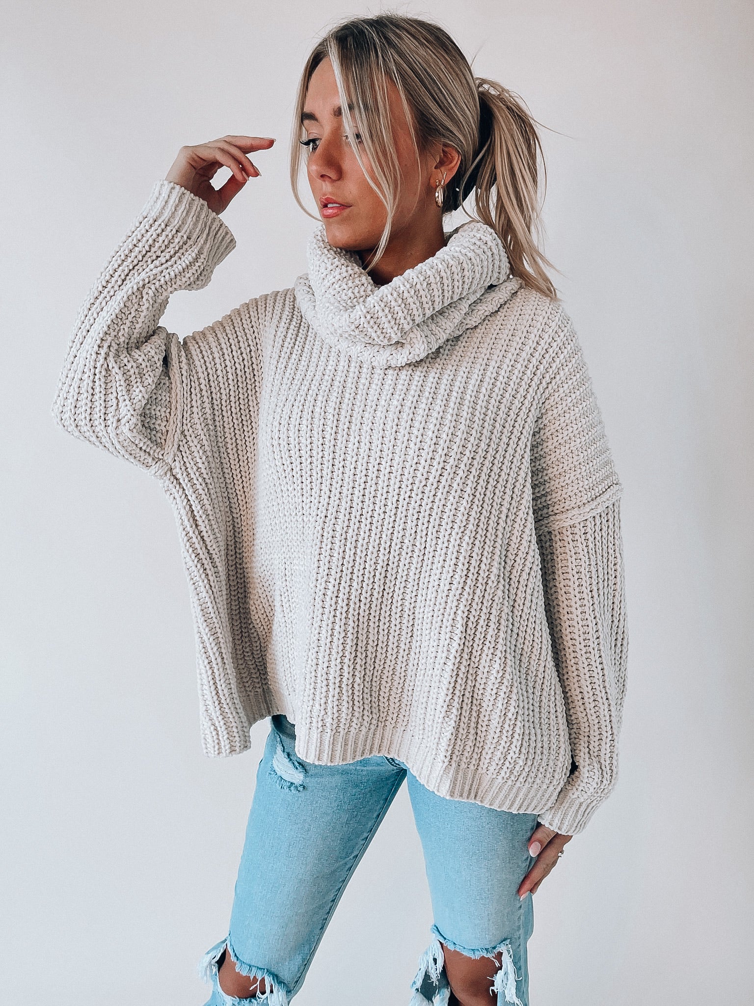 Vail Open Back Sweater