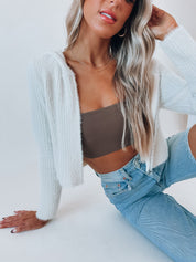 Carley Textured Zip-Up Hoodie