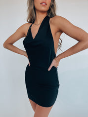 Lala Cowl Neck Mini Dress
