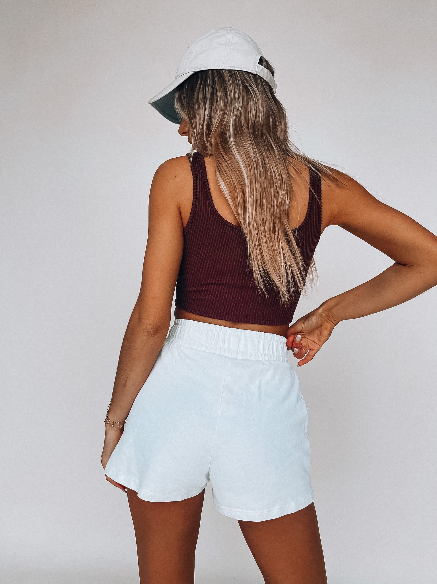 SALE :Chocolate Ribbed Tank