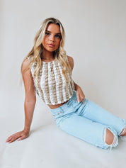 Charlie Textured Sleeveless Top