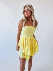 Delilah Ruffle Flowy Mini Dress