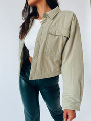 Paxton Sage Cropped Jacket