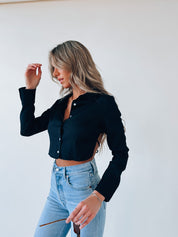 Hunter Open Back Crop Top