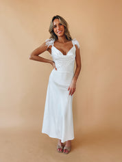 Natalia Feather Detail Maxi Dress