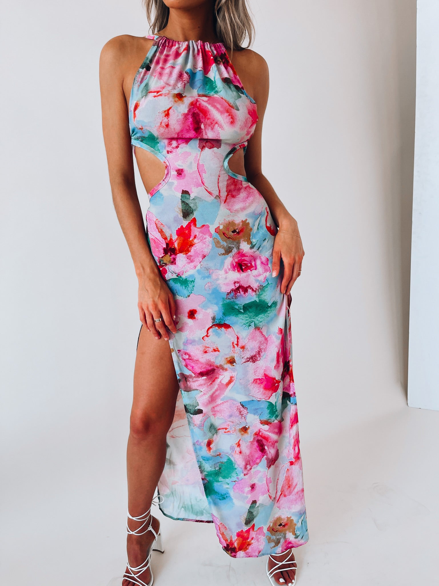 SALE  : Georgina Open Back Midi Dress