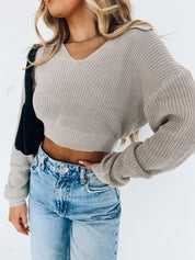 Kinsley Knitted Crop Sweater