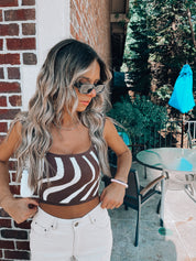 RESTOCKED: Chocolate Waves Knit Top