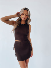 Brooks Ribbed Skirt Set
