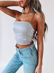 Mylah Back Lace-Up Top