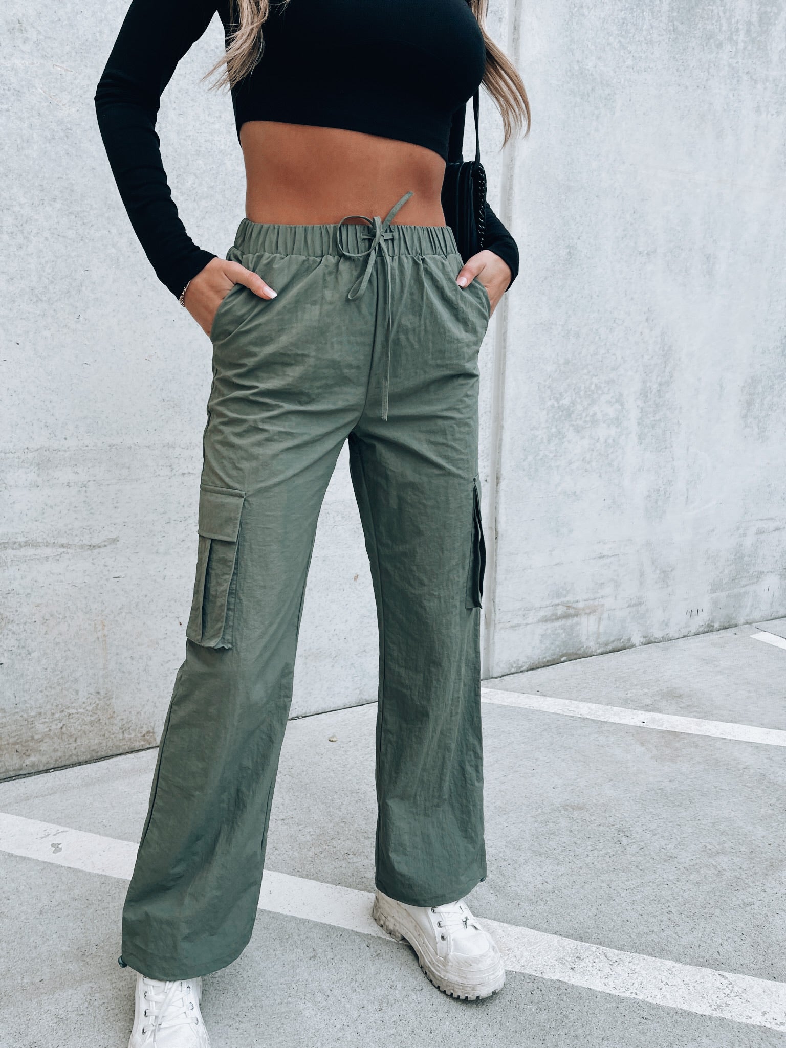 Dusty Green Joggers