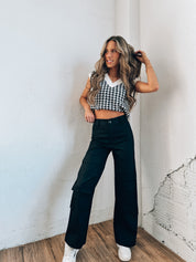 Lex  Black Cargo Pant